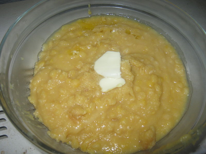 yellow pudding